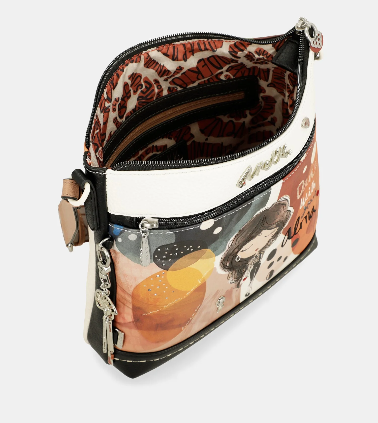 Bandolera con bolsillo frontal Alma - Image 5