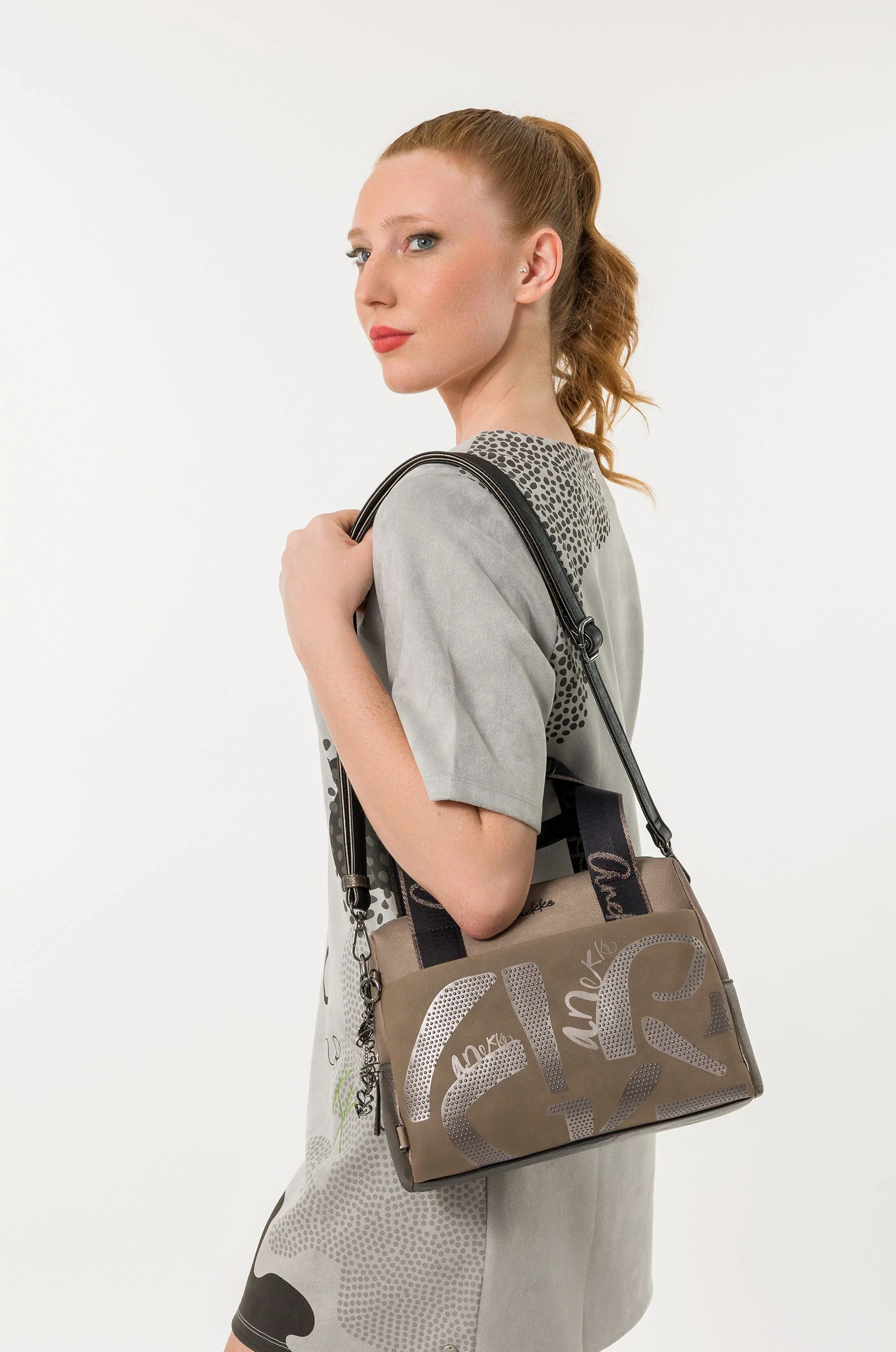Bolso de asa Taupe - Image 9