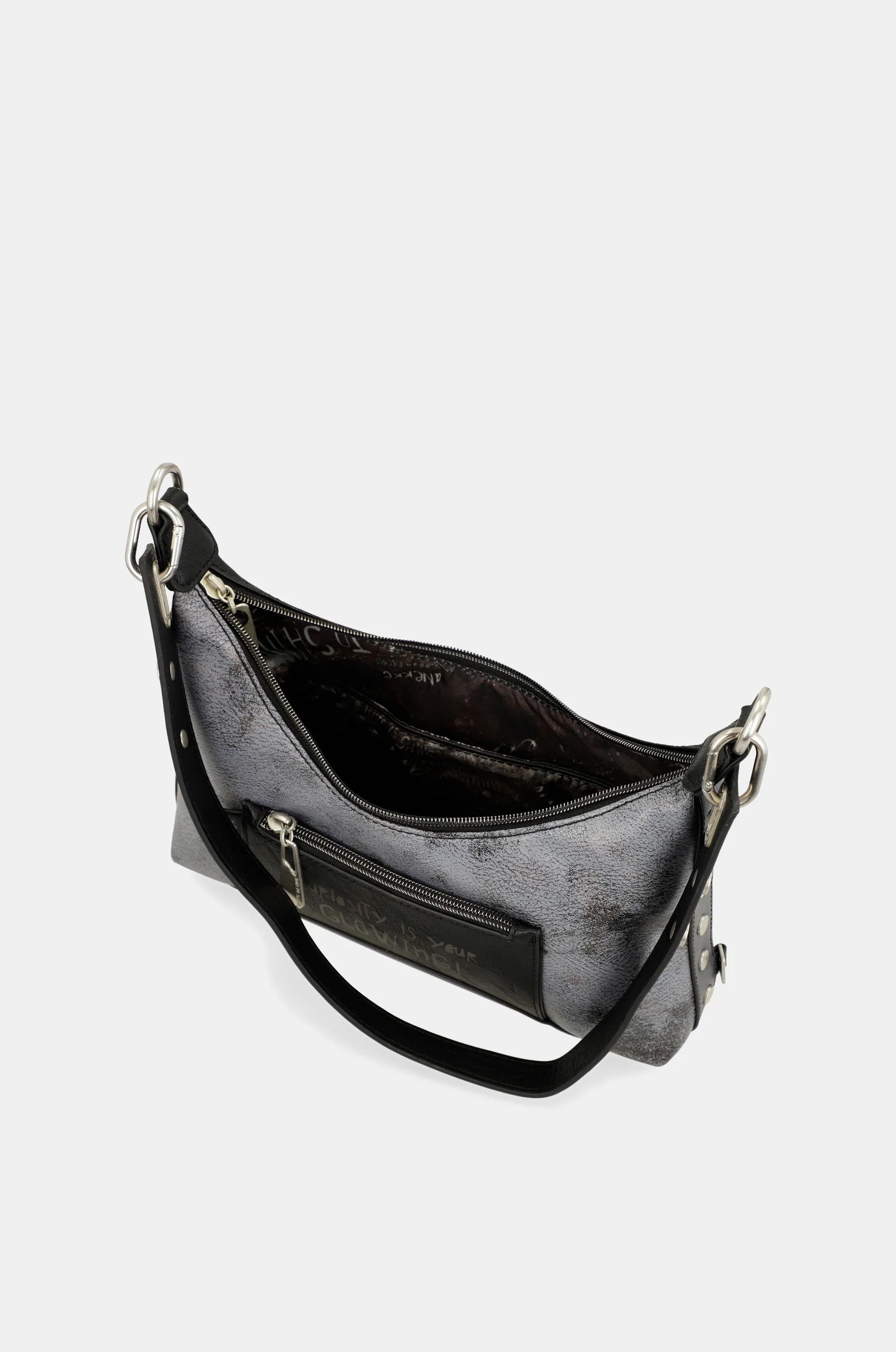 Bolso de hombro negro Crust - Image 4