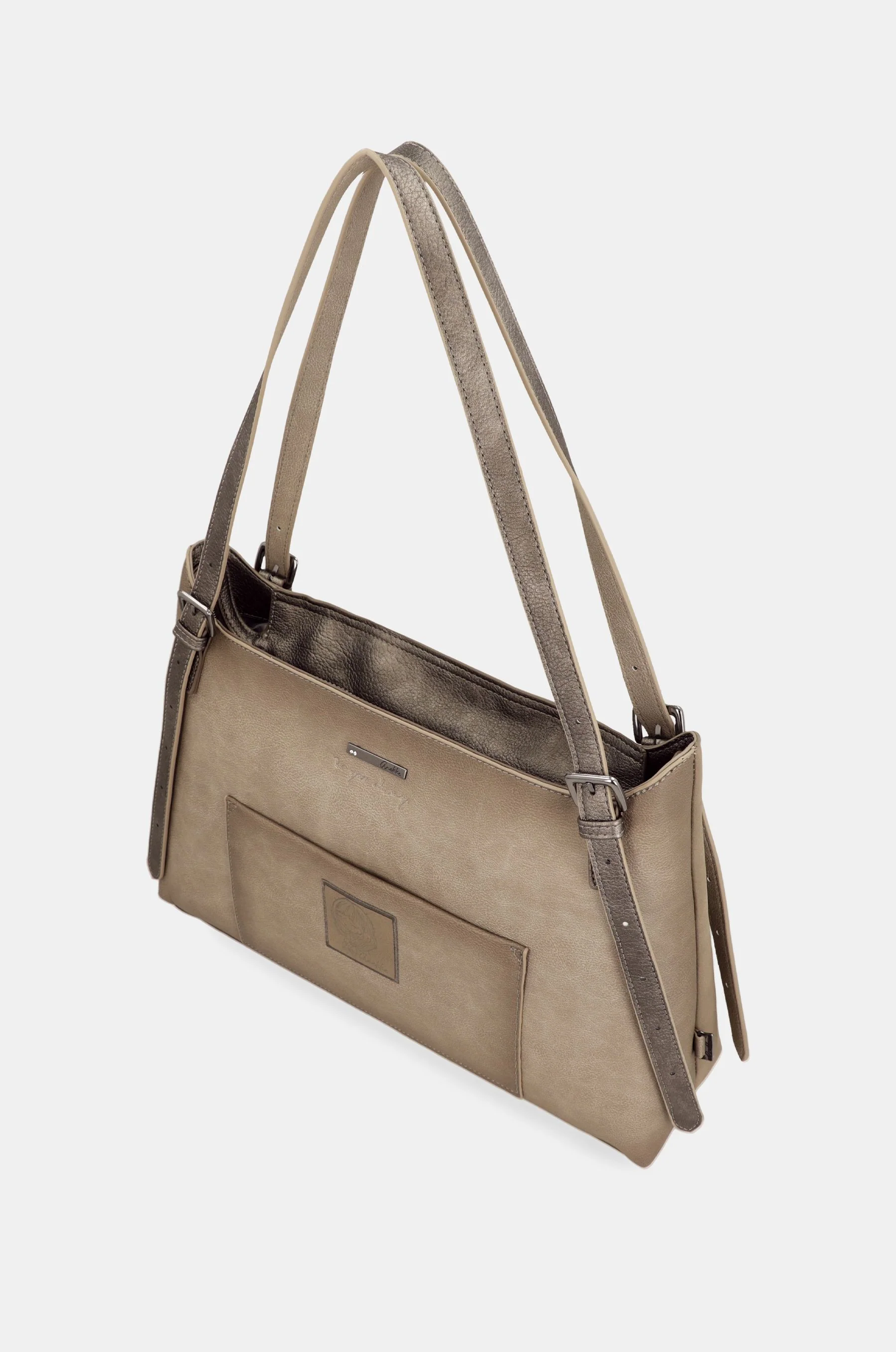 Bolso de hombro Taupe - Image 5
