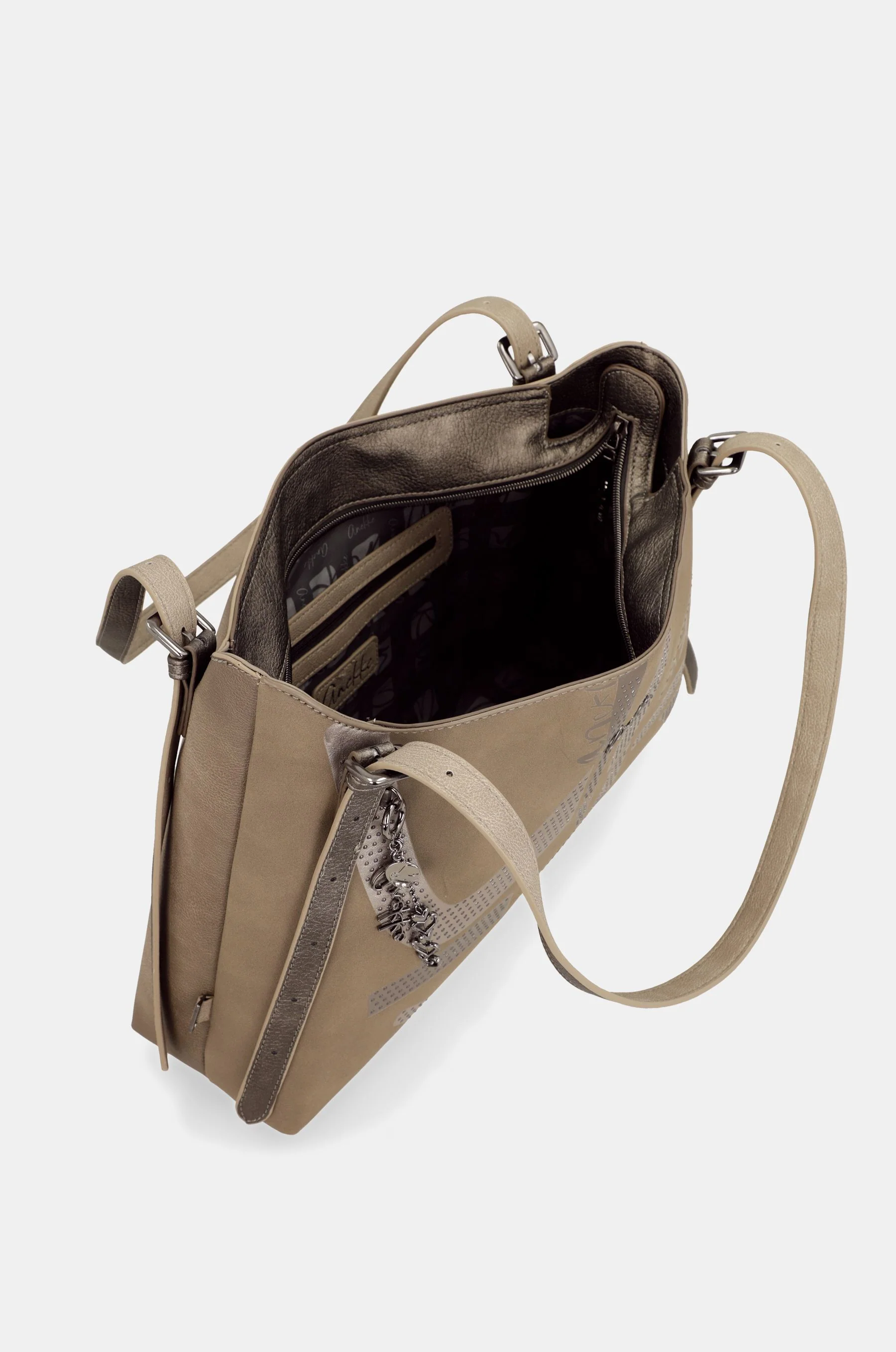 Bolso de hombro Taupe - Image 7