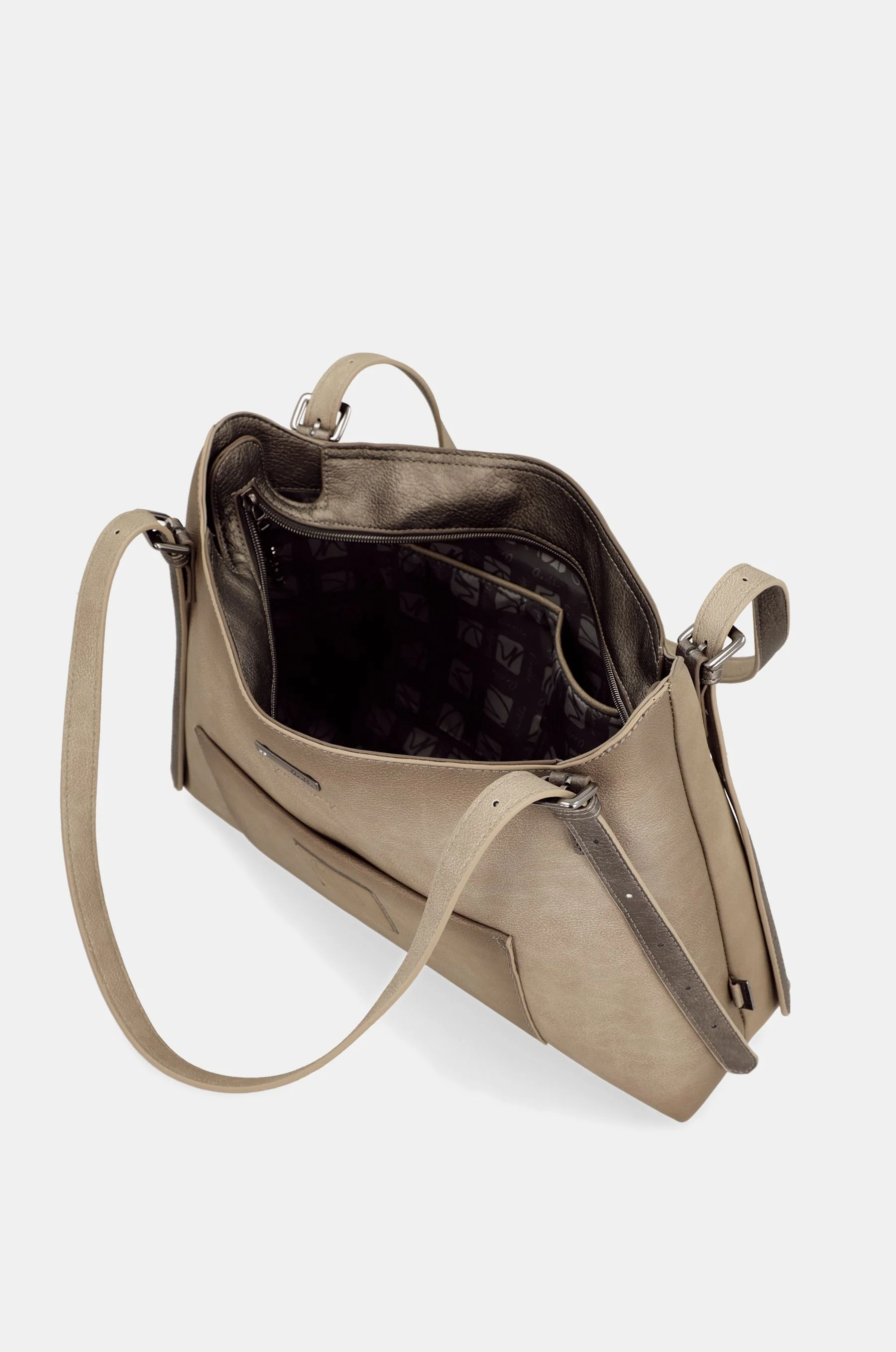 Bolso de hombro Taupe - Image 8