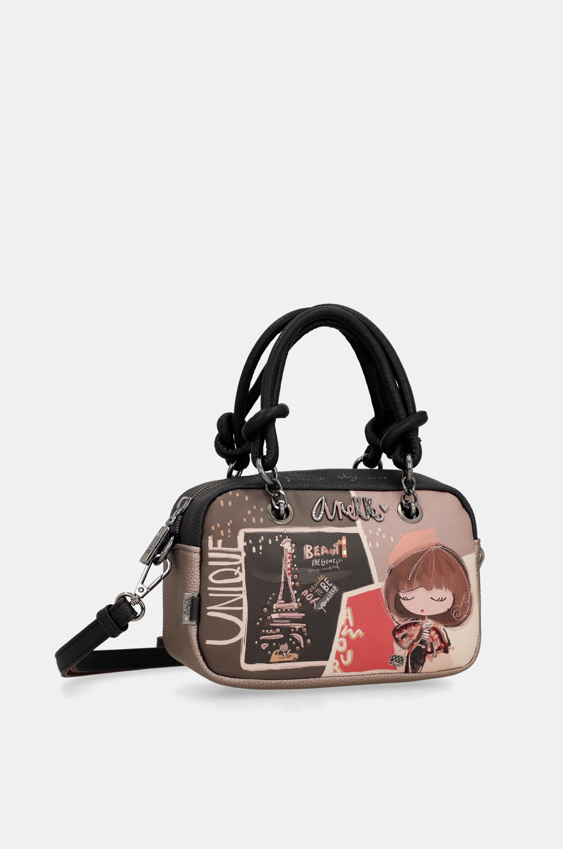 Bolso de mano pequeño con bandolera Mademoiselle - Image 11