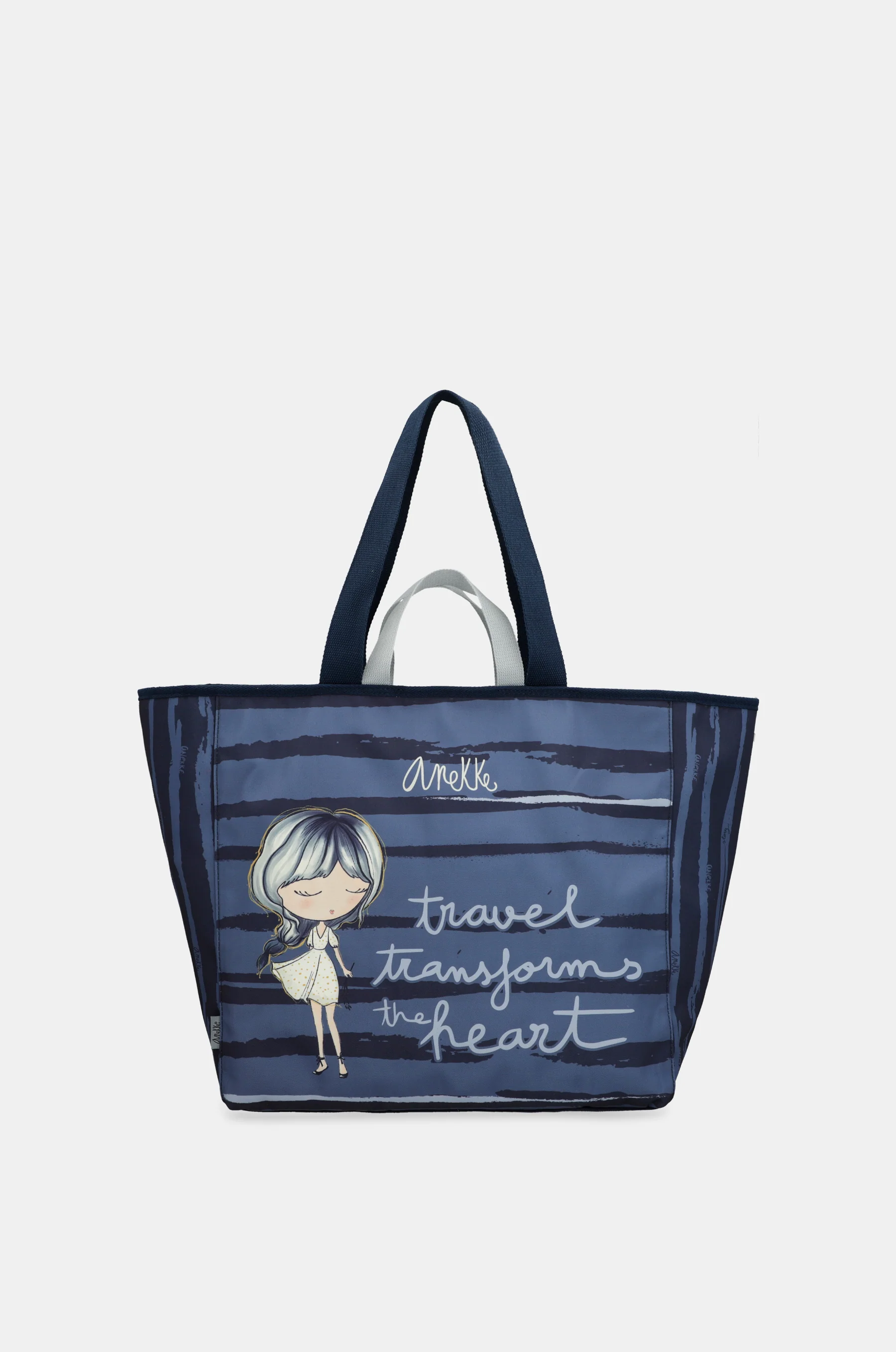 Bolso de playa grande azul