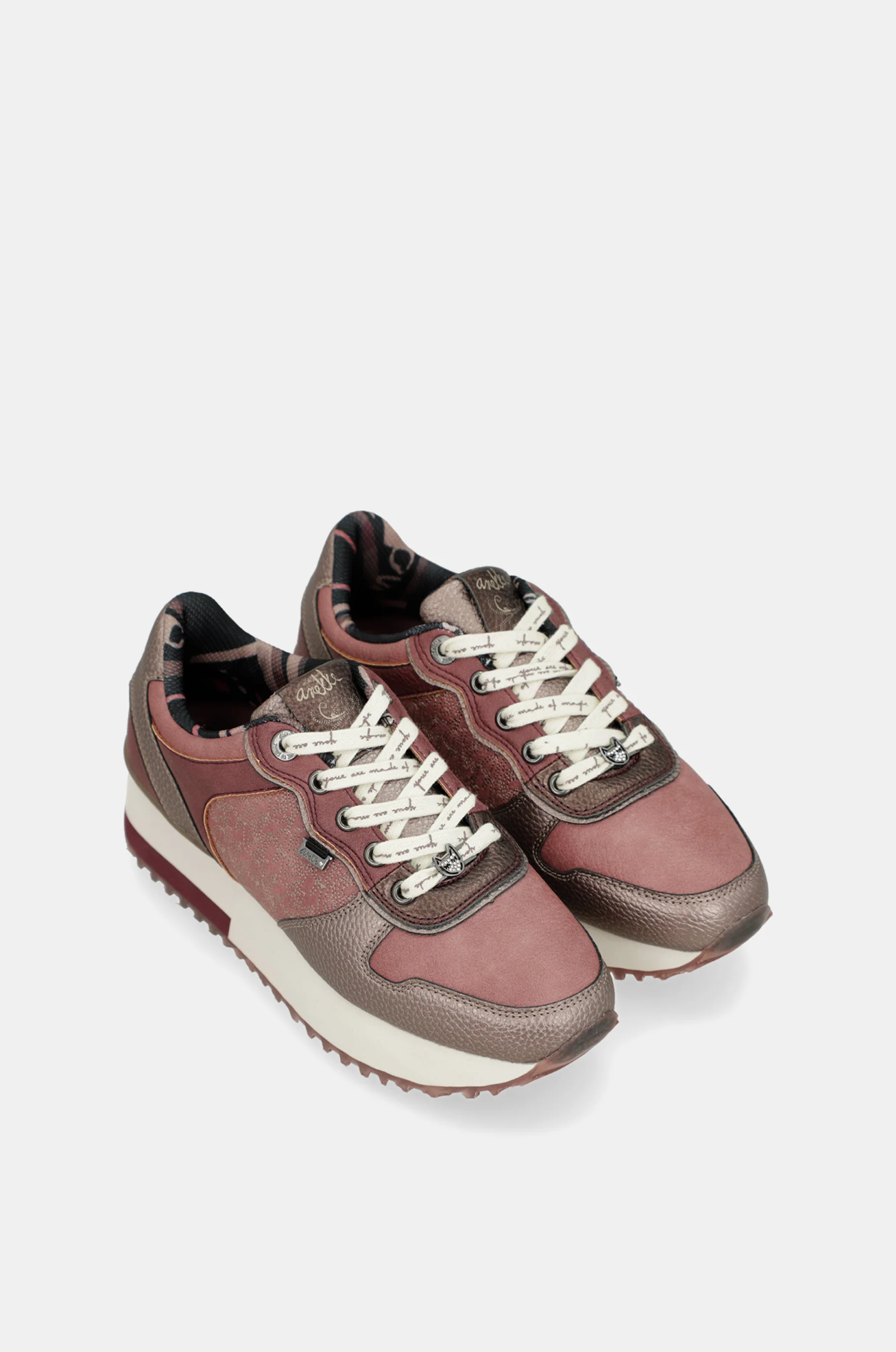 Deportivos plataforma rosa metálico - Image 8