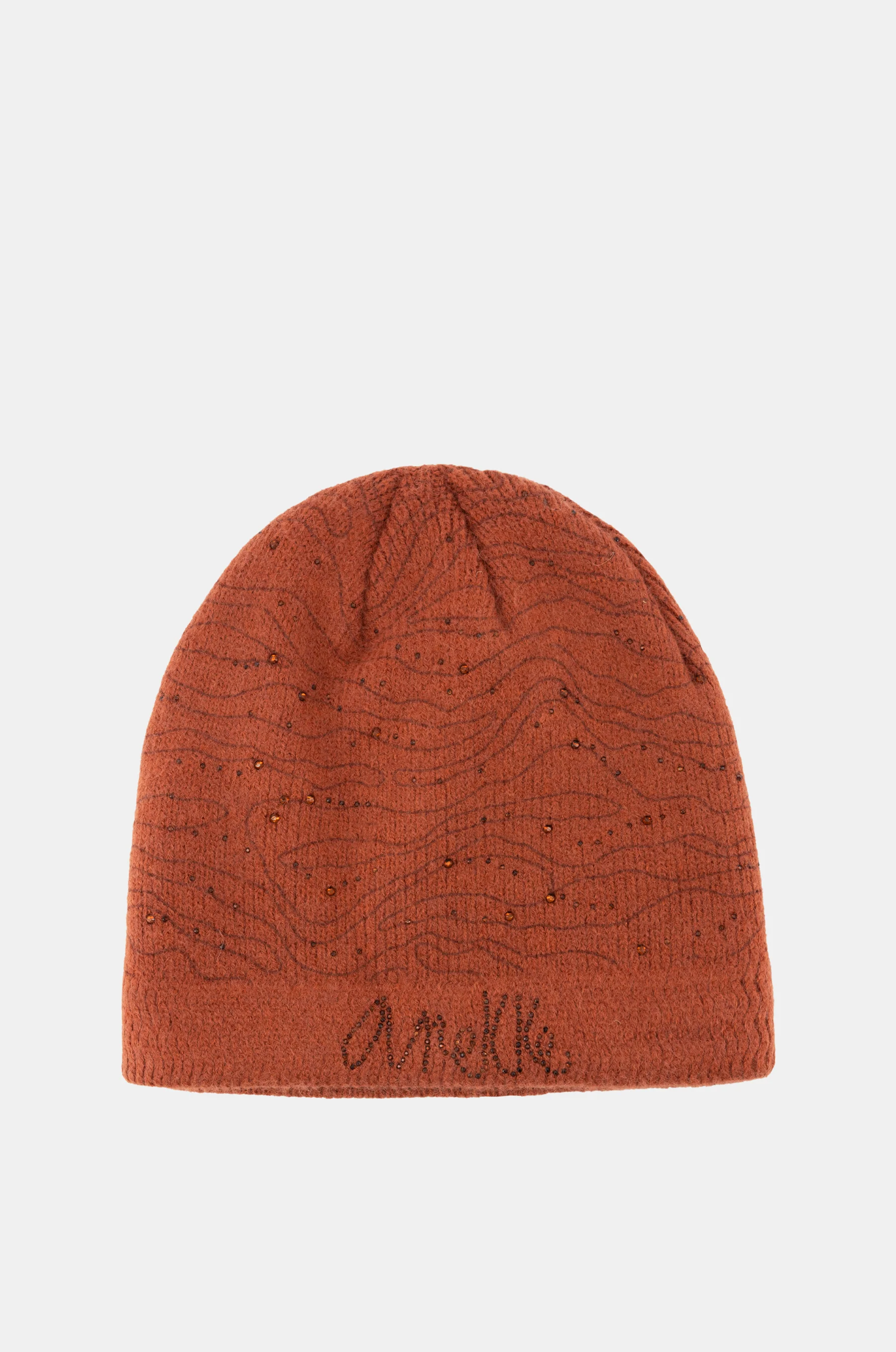 Gorro de punto burdeos