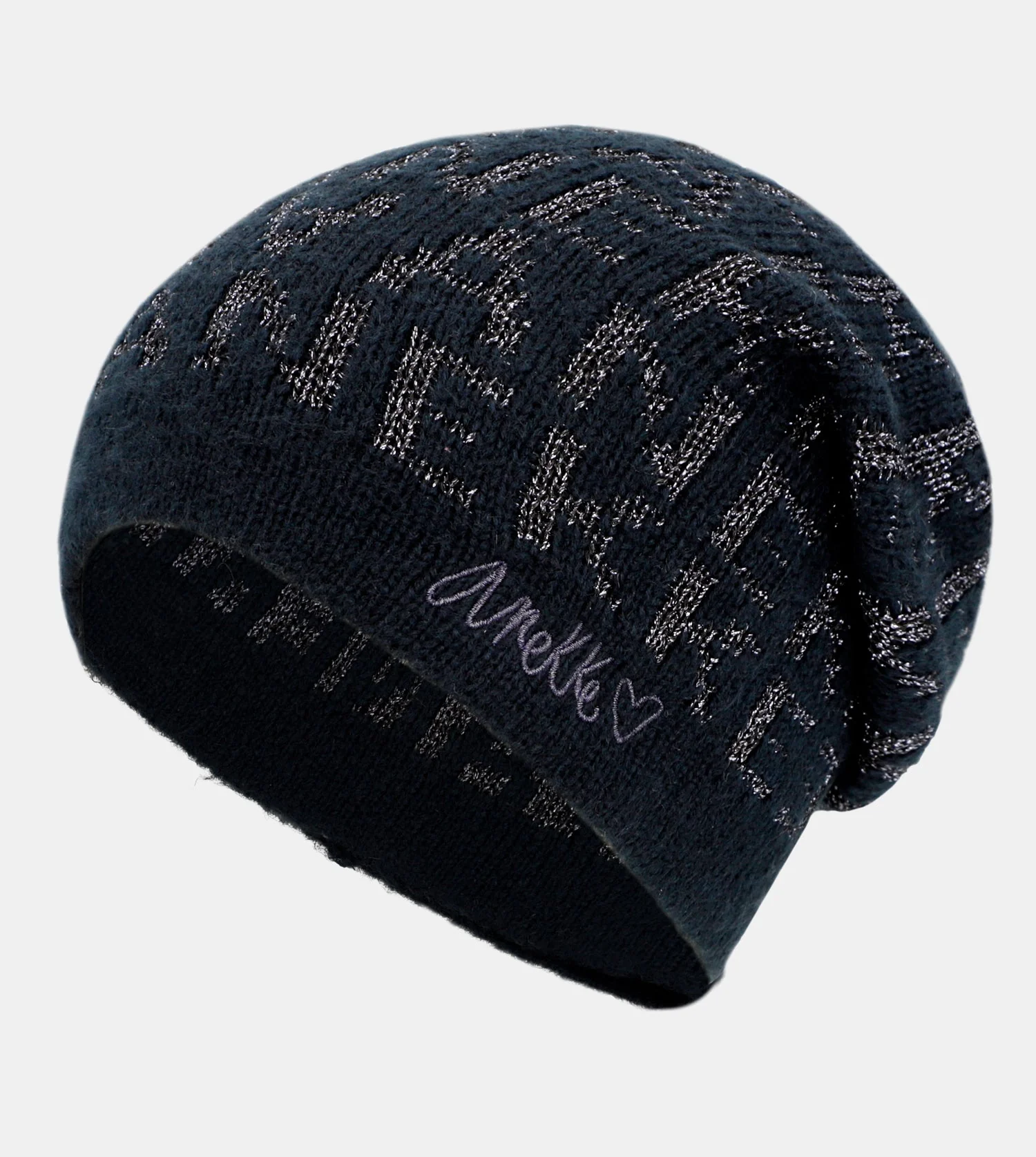 Gorro punto azul marino Contemporary - Image 2
