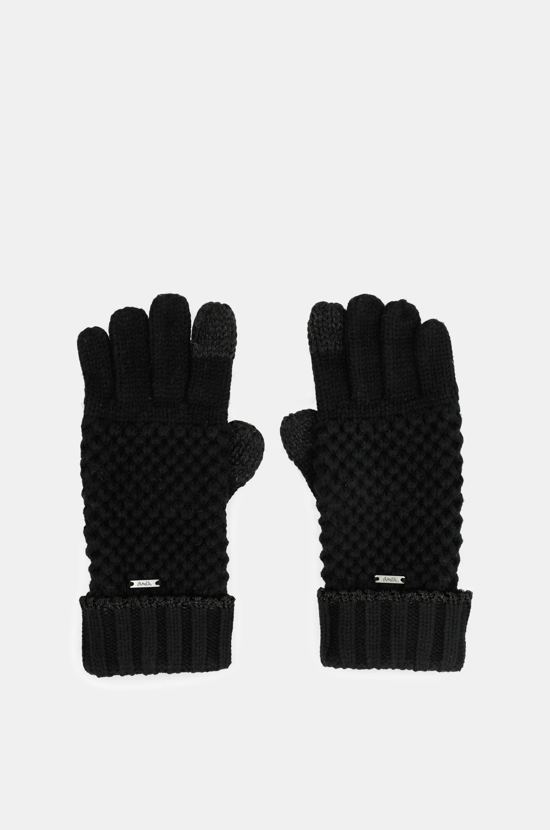 Guantes de punto negros