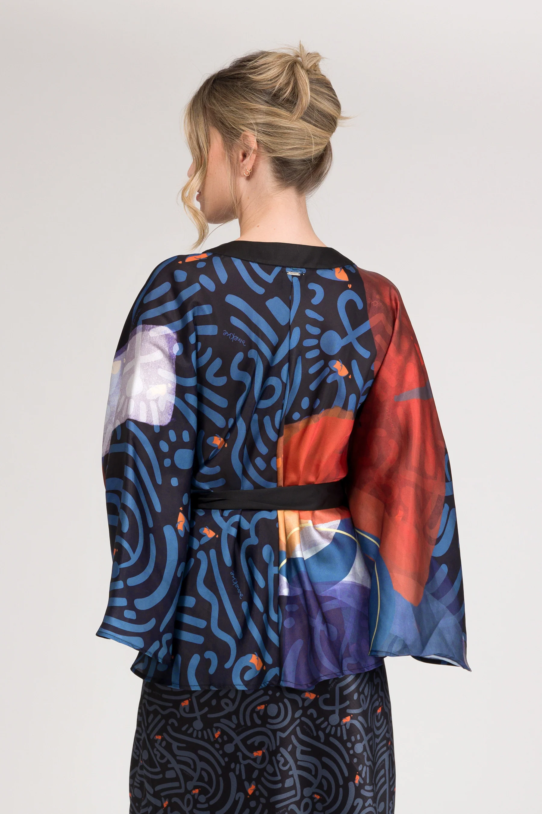 Kimono estampado fluido - Image 4