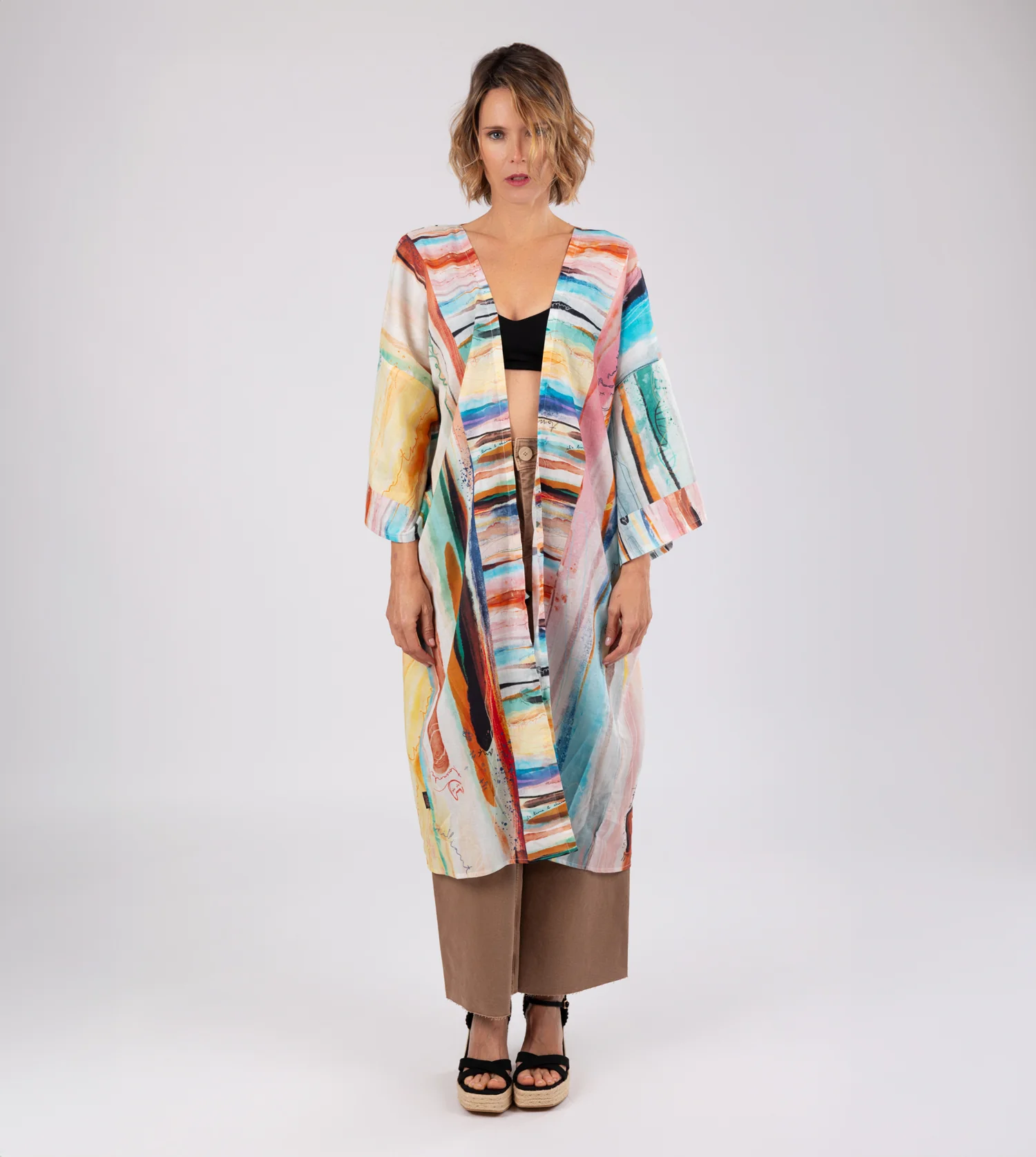 Kimono largo estampado Studio - Image 7