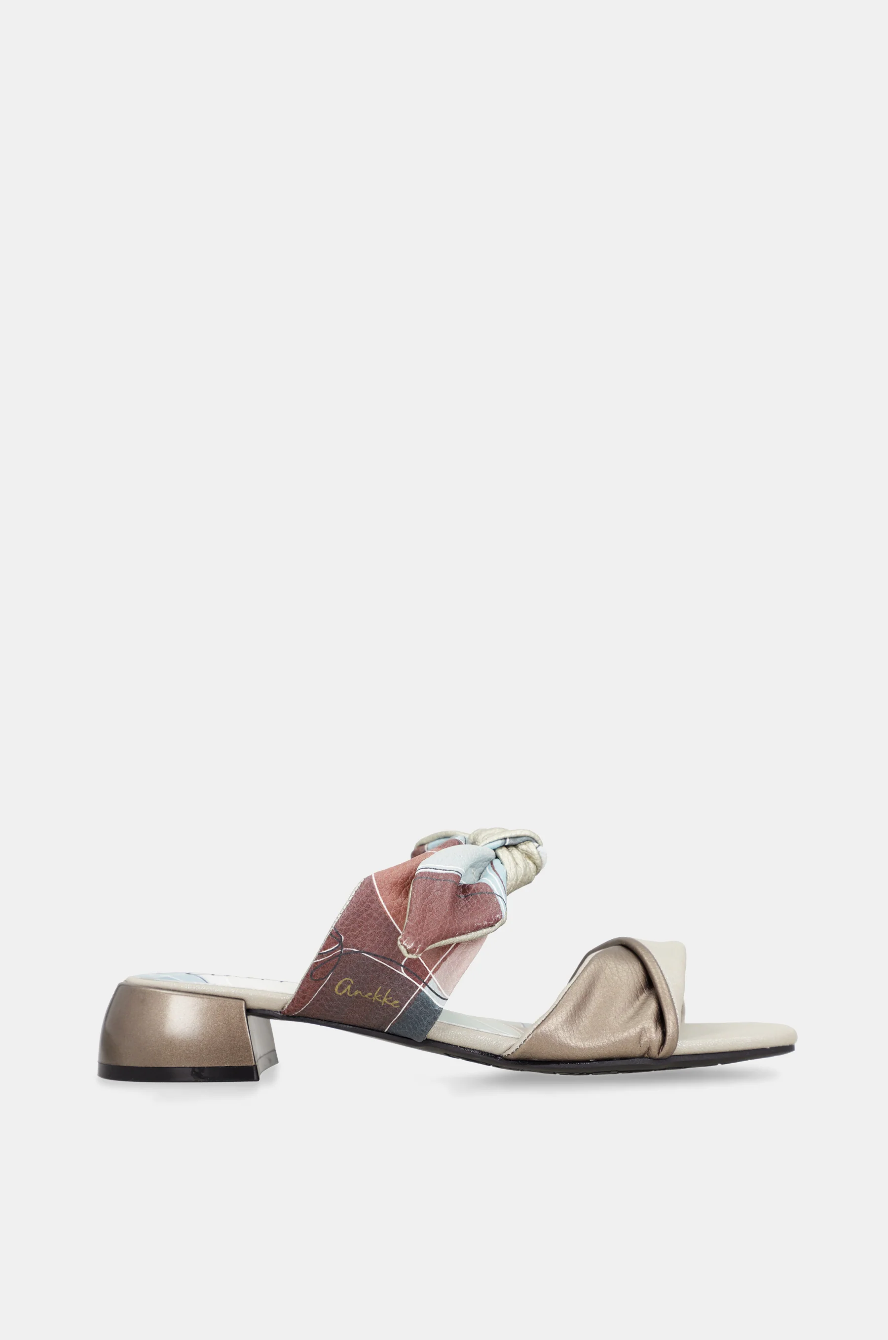 Sandalias con tacón y nudo Auralis